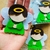 Recorte de Feltro Anjo Menino Verde
