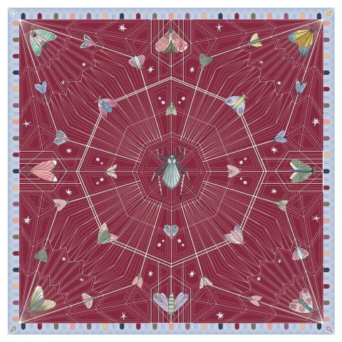 Pañuelo "Gatsby, Gatsby Spider" color bordeaux