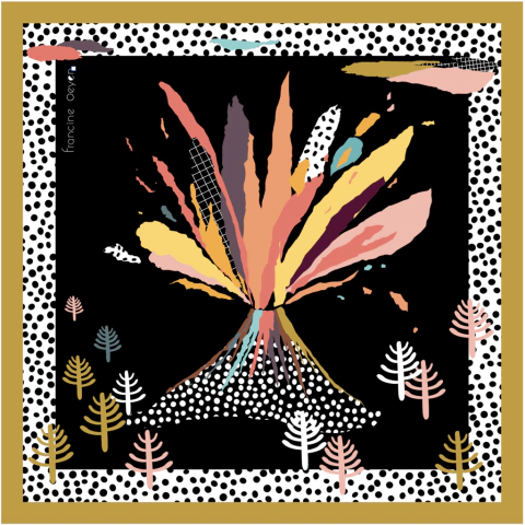 Pañuelo POCKET "Volcán" 45 x 45 cm.