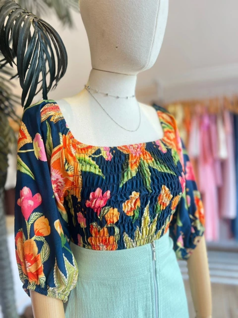 CROPPED LASTEX - comprar online