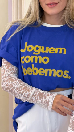 T-SHIRT JOGUEM COMO BEBEMOS - comprar online