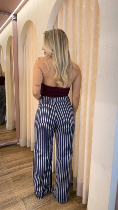 CALÇA JEANS LISTRADA MIRELLY na internet