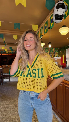CROPPED TRICO BRASIL