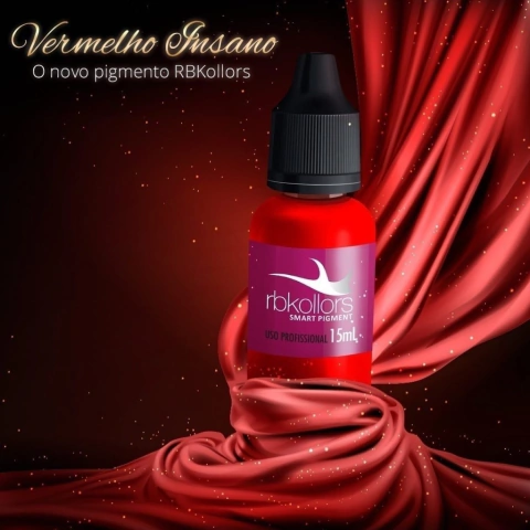 Pigmento Vermelho Insano - Rbkollors 15ml