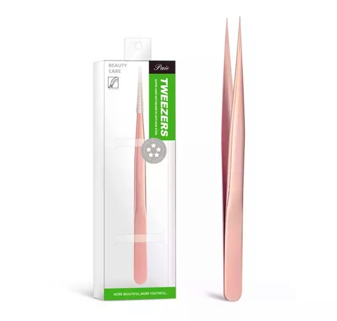 Pinça Tweezers Rose ( curva ou reta )