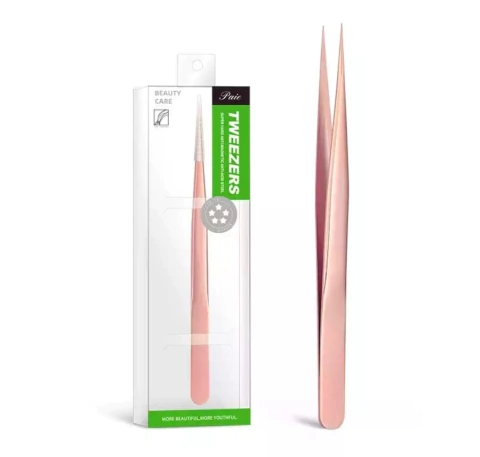 Pinça Tweezers Rose ( curva ou reta )