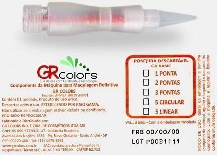 Agulha GR Basic 5 pontas circular