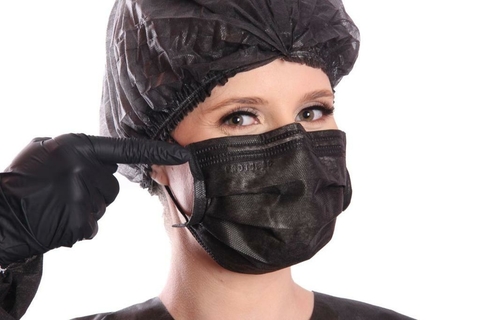 Mascara Descartável PRETA - Cx 50 unidades - comprar online