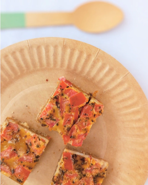 Cuadraditos de tomate y huevo - Pack x 15 unidades - comprar online