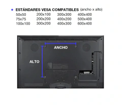 Soporte Basculante Naku S-46B de Pared Para TV de 32" a 86" en internet