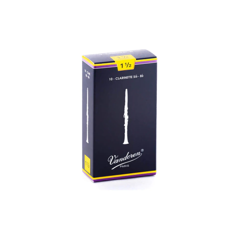 Palheta Vandoren Clarinete CR1015 1,5 Tradicional com 1 unidade
