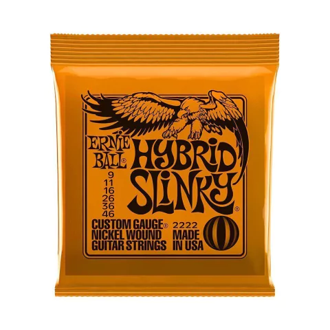 Encordoamento Guitarra Ernie Ball 2222 .009 Hybrid Slink