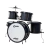 Bateria Acústica Infantil Luen Pop Kids Preta na internet