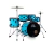 Bateria Odery Tiger TG 200-HW-MSGR Matte Sky Banco Baqueta Ferragens Pratos - comprar online