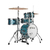 Bateria acústica Odery CafeKit Blue Sparkle 14",10",12",12" com Ferragens