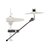 Extensor com Clamp Pearl CH-70 Girafinha com Clamp para Pratos de 6" a 16"