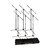Kit pedestal Ultimate JS-MCFB6PK 6 pedestais e bag para microfone