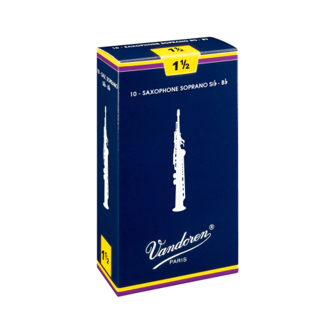 Palheta Vandoren Saxofone Soprano SR2015 1,5 Tradicional com 1 unidade
