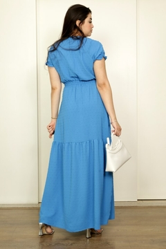 29627-VESTIDO LONGO CASUAL FLOW AZUL - comprar online