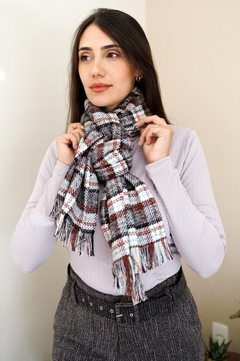 30098-CACHECOL TWEED XADREZ - loja online