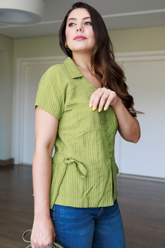 30332-BLUSA RAYON MIX VERDE LENTILHA - comprar online