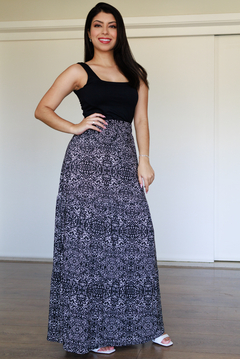 30379-SAIA LONGA JERSEY FASHION PRINTED ANIMAL PRINT - comprar online