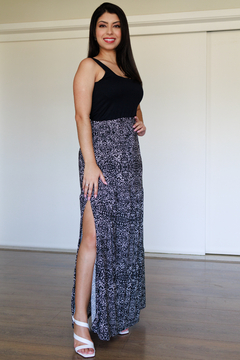 30379-SAIA LONGA JERSEY FASHION PRINTED ANIMAL PRINT