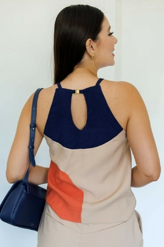 30482-CONJUNTO BERMUDA COTTON DENSE E BLUSA SENSORIALE - Loja Clara Assis