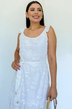 30524-VESTIDO LONGO BORDADO LOLLY OFF WHITE na internet