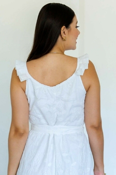 30524-VESTIDO LONGO BORDADO LOLLY OFF WHITE - Loja Clara Assis