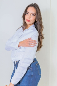 30809-CAMISA LINEN FRESH BRANCA - Loja Clara Assis