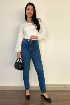 30986- CALÇA ALFAIATARIA JEANS