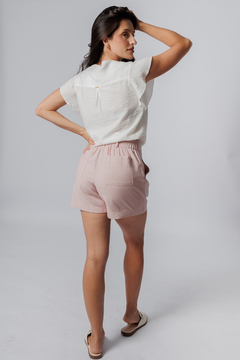 31410-SHORT ALFAIATARIA SENSORIALE LINEN TEA ROSE - comprar online