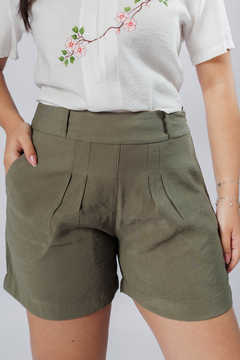31293-SHORT ALFAIATARIA SENSORIALE BUS ARMY GREEN
