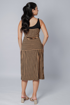 31409-VESTIDO MALHA CANES COLOR LISTRADA - comprar online
