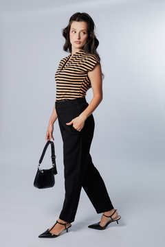 31420-CALÇA SENSORIALE LARGE TWILL PRETO na internet