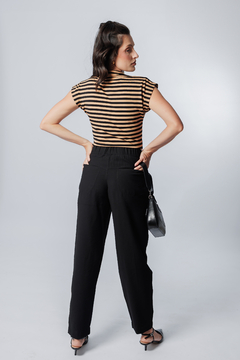 31420-CALÇA SENSORIALE LARGE TWILL PRETO - Loja Clara Assis