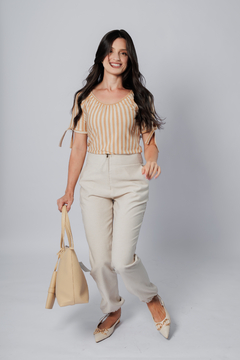 31422-CALÇA ALFAIATARIA SENSORIALE LINEN NATURAL - loja online