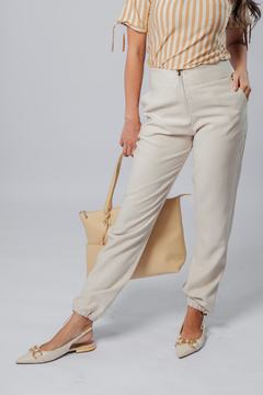 31422-CALÇA ALFAIATARIA SENSORIALE LINEN NATURAL