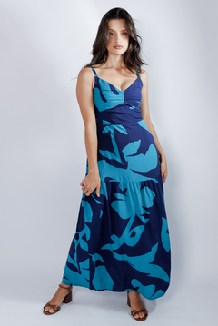 31452-VESTIDO LONGO VISCO CASUAL ESTAMPADO na internet