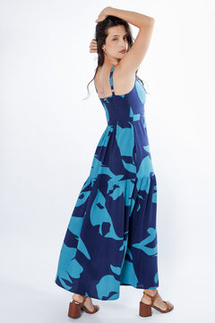 31452-VESTIDO LONGO VISCO CASUAL ESTAMPADO - comprar online