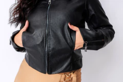 JAQUETA DE COURO ECOLÓGICO LEATHER - 31666 - loja online