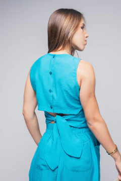 CONJUNTO SAIA E BLUSA RAYON MIX - 31924 - Loja Clara Assis