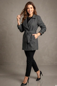 CASACO FEMININO MALHA JACQUARD - CLARA ASSIS na internet