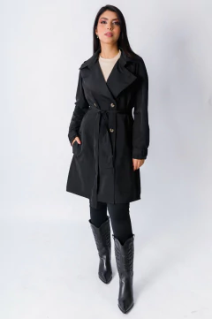 30793-CASACO TRENCH COAT RECICLE PRETO - comprar online