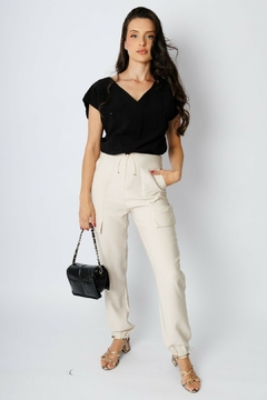 30512-BLUSA MIX HERRERO PRETO