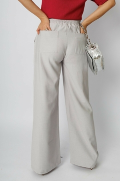 31011-CALÇA PANTALONA SENSORIALE LINEN WASHED GRIS - loja online