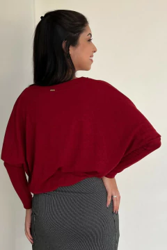 30682-BLUSA MALHA TRICOT VINHO - Loja Clara Assis