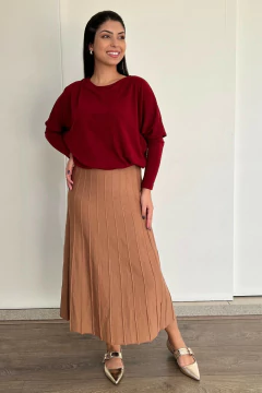 30682-BLUSA MALHA TRICOT VINHO - comprar online