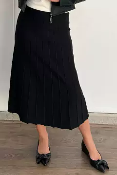 30850-SAIA MIDI TRICOT MODAL PRETA - comprar online